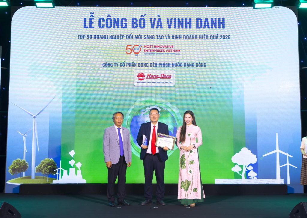 Rạng Đông - Vinh doanh nghiệp Top50 doanh nghiệp đổi mới sáng tạo và kinh doanh hiệu quả năm 2026